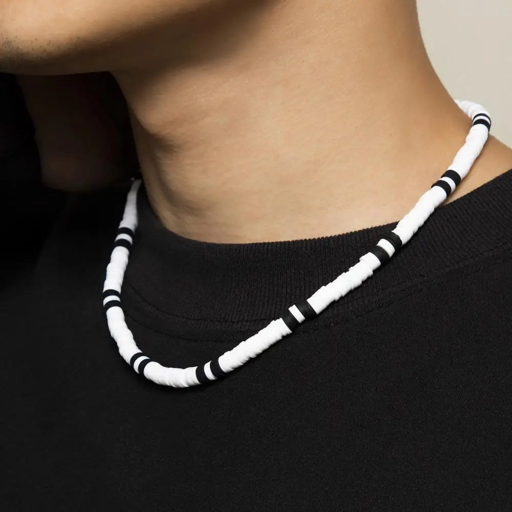 Classix Men’s Black And White Necklace