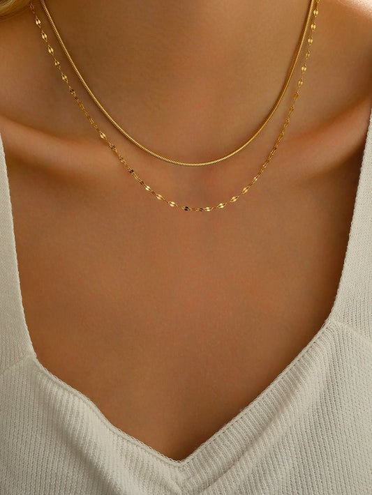 Women Special 2 In 1 Gold Necklaces